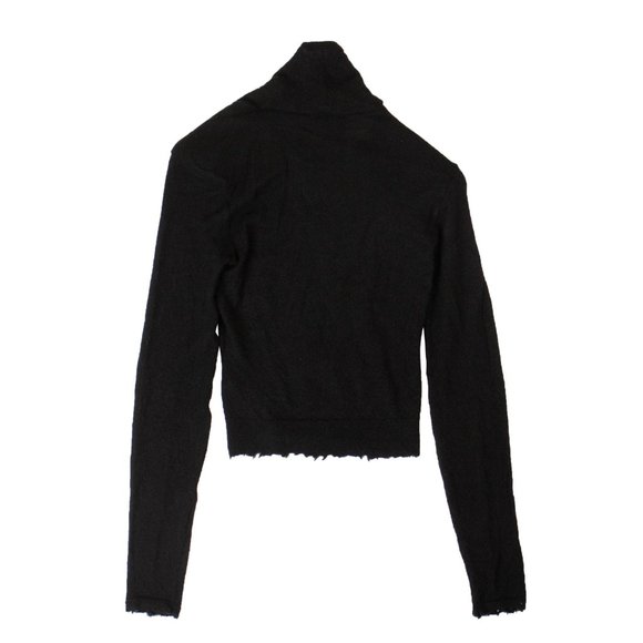 UNRAVEL PROJECT Black Cashmere Distressed Details Sweater Size XS $1120 - Picture 4 of 5